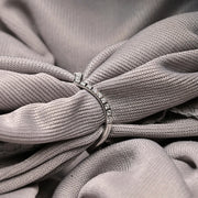 925 Silver Plated V-Shape Zircon Ring