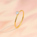 18KT Gold Plated Minimal Crystal Ring